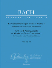 Keyboard Arrangements of Works BWV 972-977